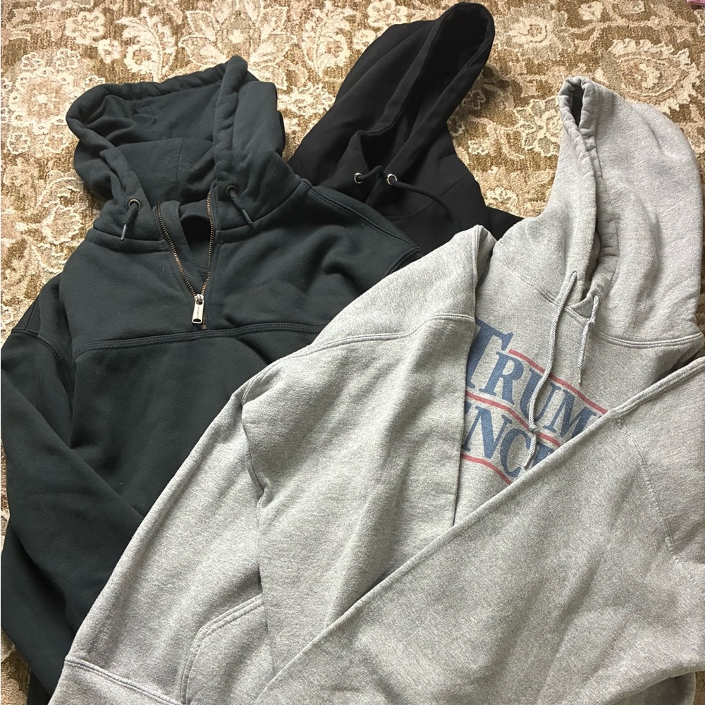 Men’s Hoodie Bundle (XL/L) – Carhartt, Muscle Gear, Gildan